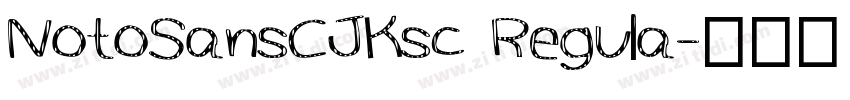 NotoSansCJKsc Regula字体转换